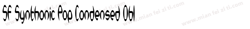 SF Synthonic Pop Condensed Oblique字体转换